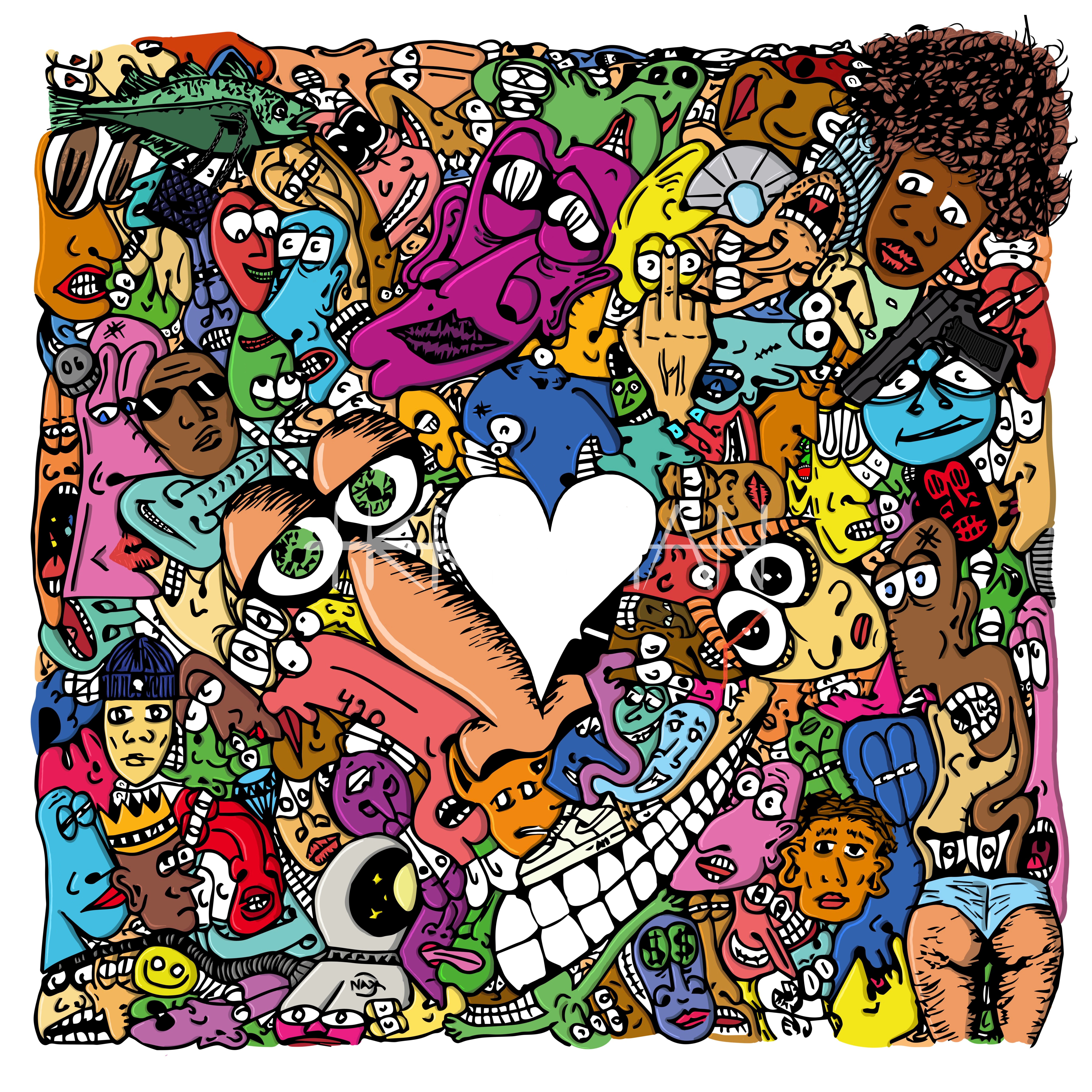 Faces LOVE
